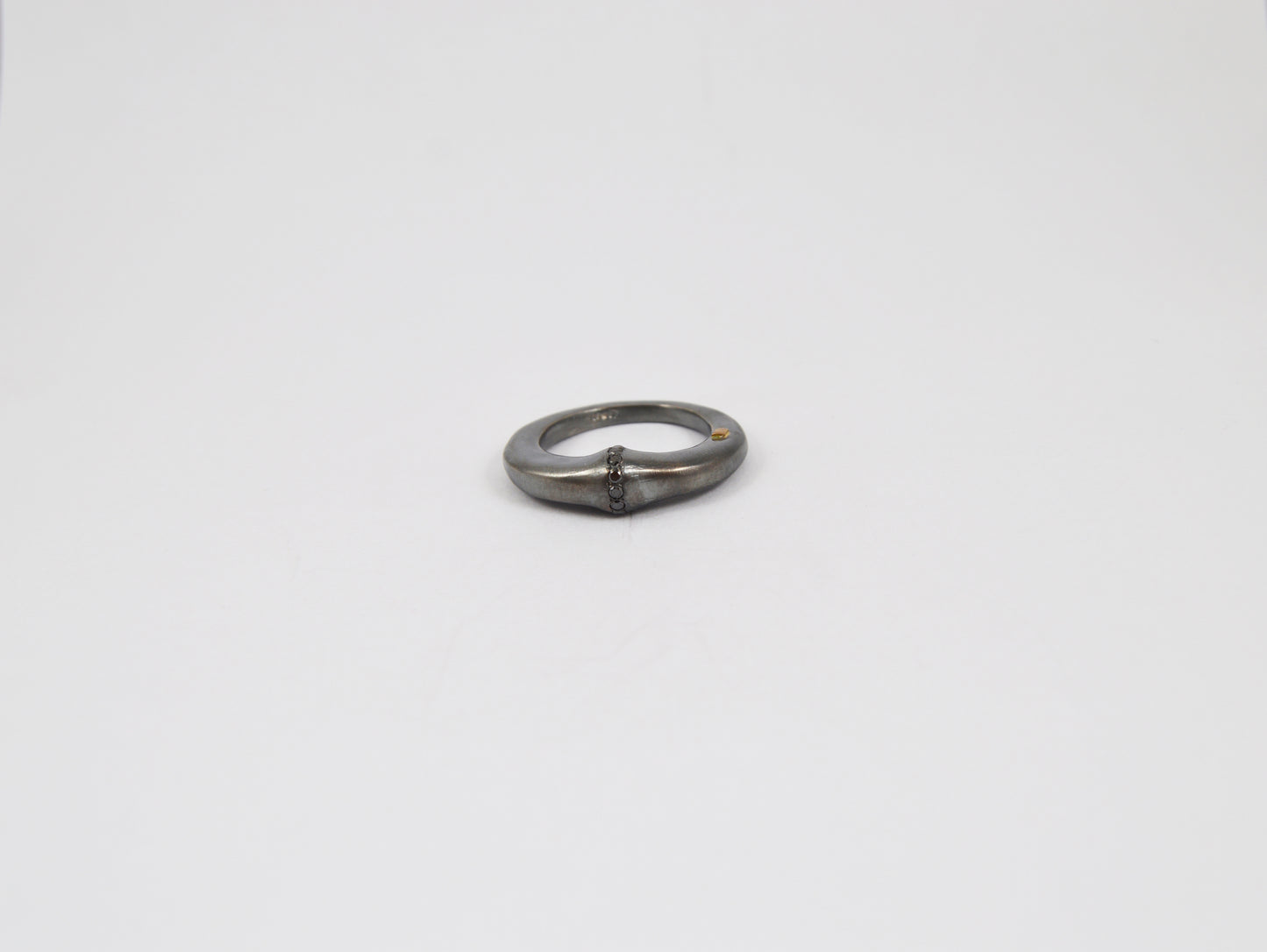 Rosa Maria Kena Ring — Sterling Silver & Black Diamond - Hearth Co