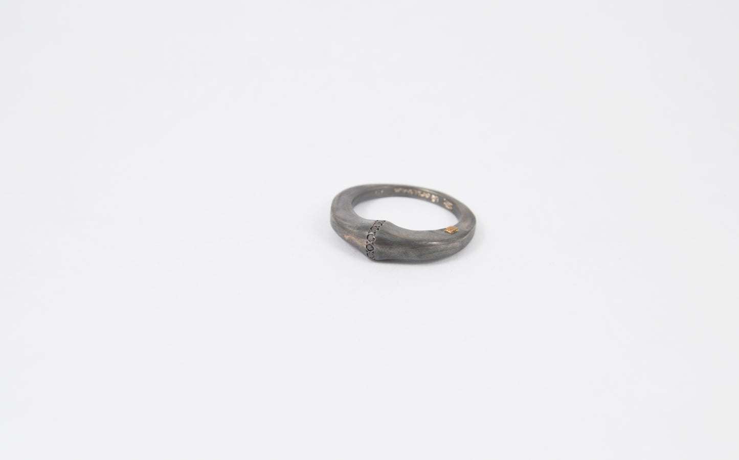 Rosa Maria Kena Ring — Sterling Silver & Black Diamond - Hearth Co