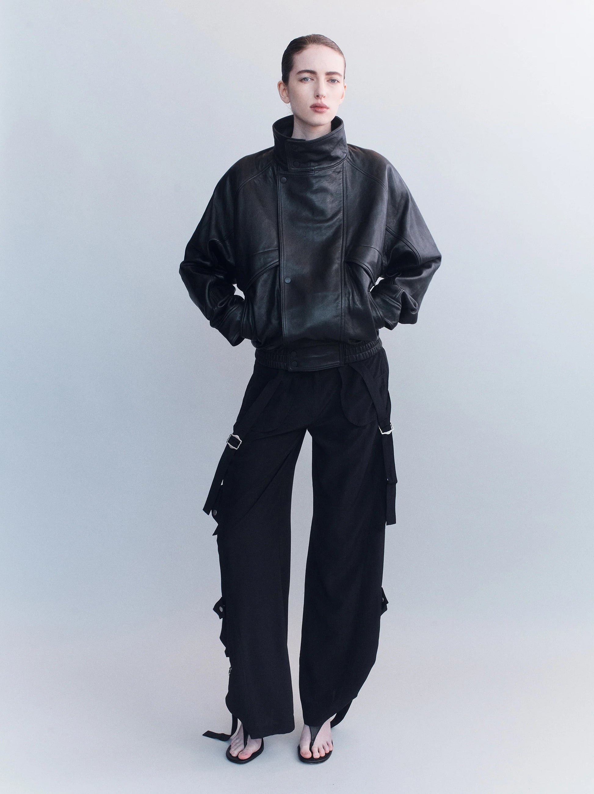 Axel Leather Bomber Jacket - Hearth Co