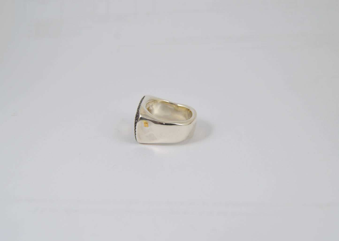 Rosa Maria Lussi Ring — Honey Quartz, Black Diamond & Sterling Silver - Hearth Co