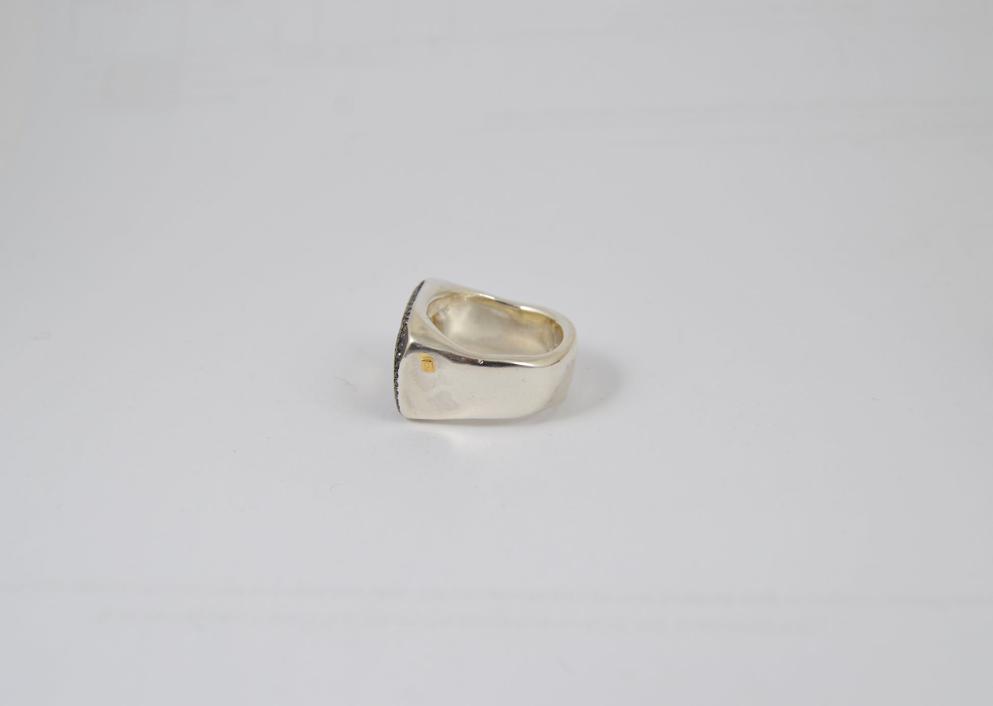 Rosa Maria Lussi Ring — Honey Quartz, Black Diamond & Sterling Silver - Hearth Co