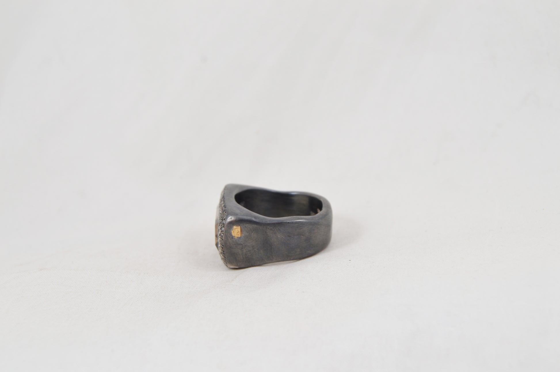 Lussi Ring — Sterling Silver, Black Diamond & Topaz - Hearth Co