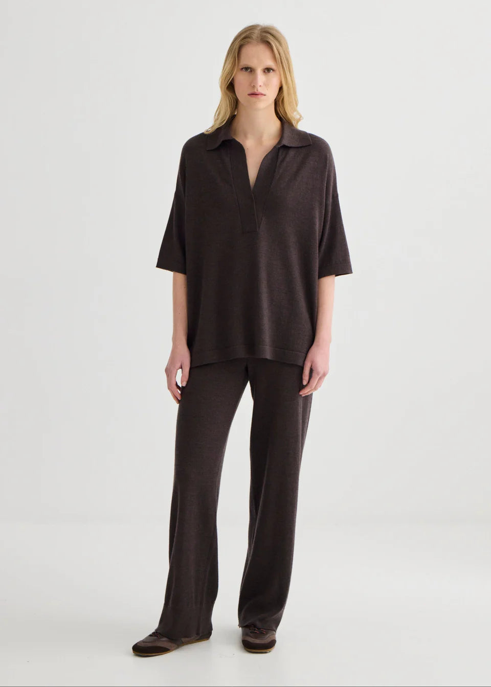 Laing Relaxed Merino Polo - Hearth Co