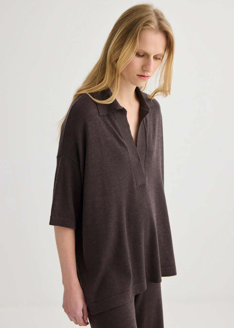 Laing Relaxed Merino Polo - Hearth Co