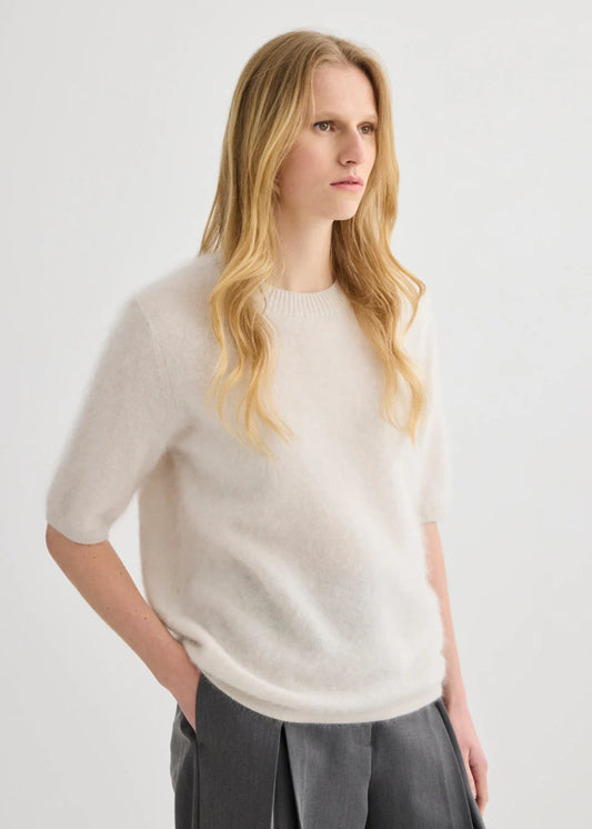Laing Brushed Cashmere T Shirt - Hearth Co
