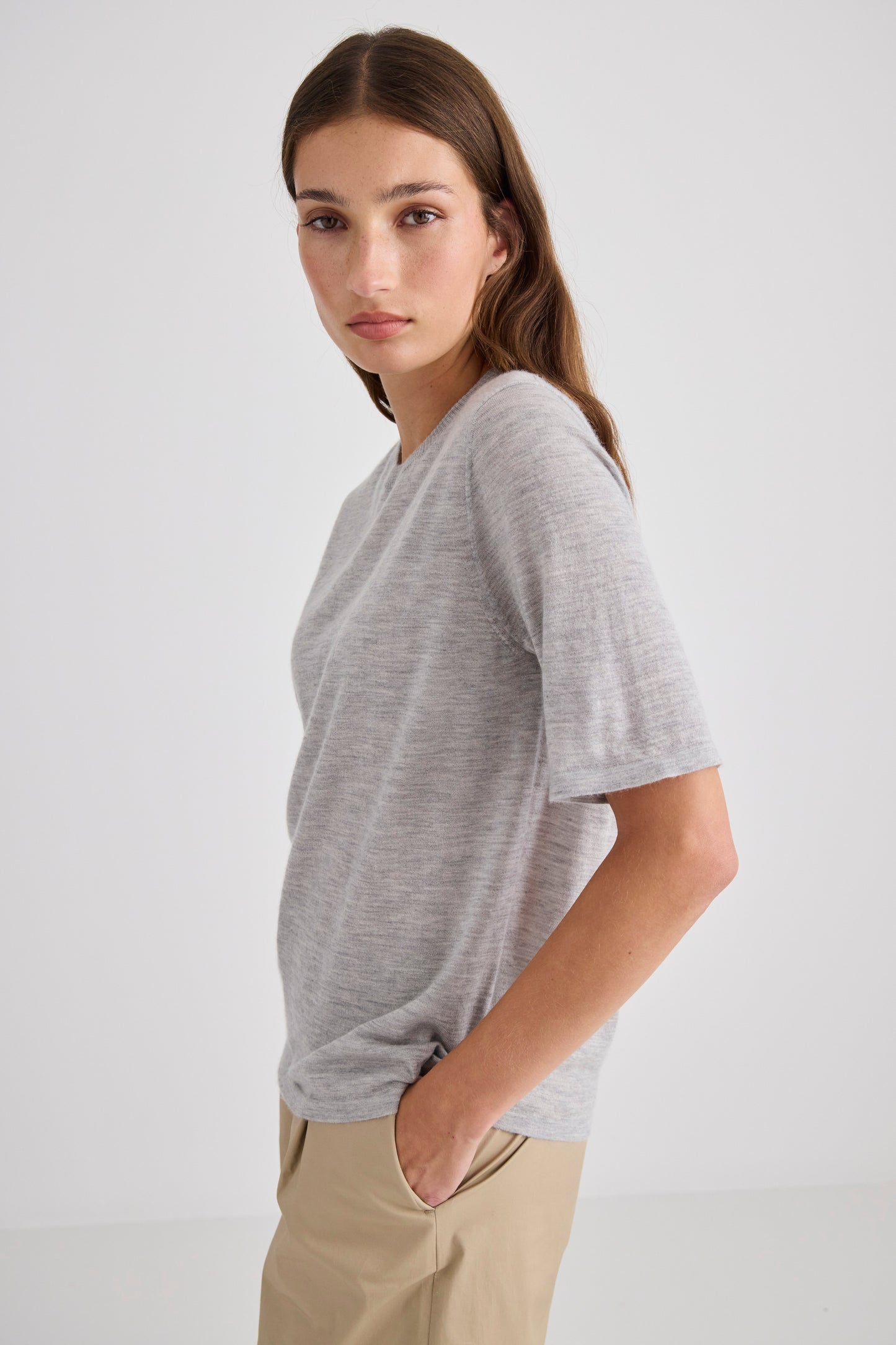 Featherlight Pure Cashmere T-Shirt