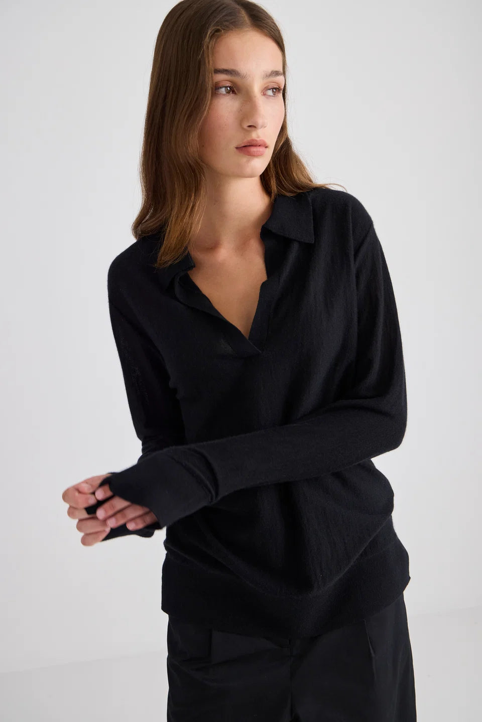 Noa Featherlight Cashmere Polo