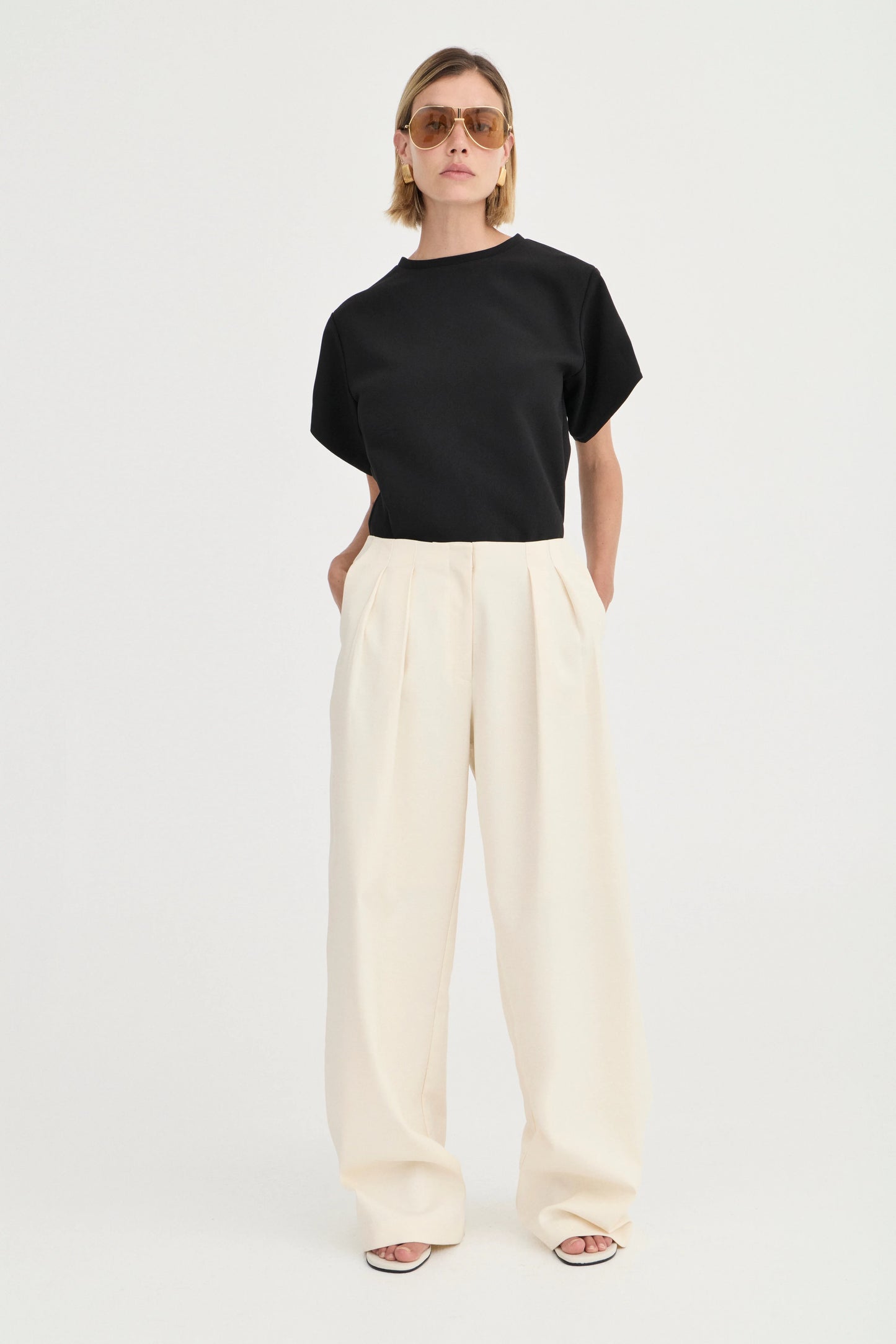 Lottie Pants - Ivory - Hearth Co