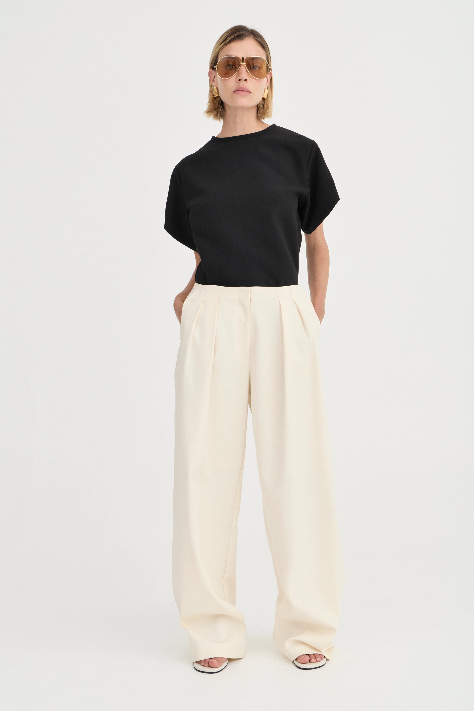 Lottie Pants - Ivory - Hearth Co