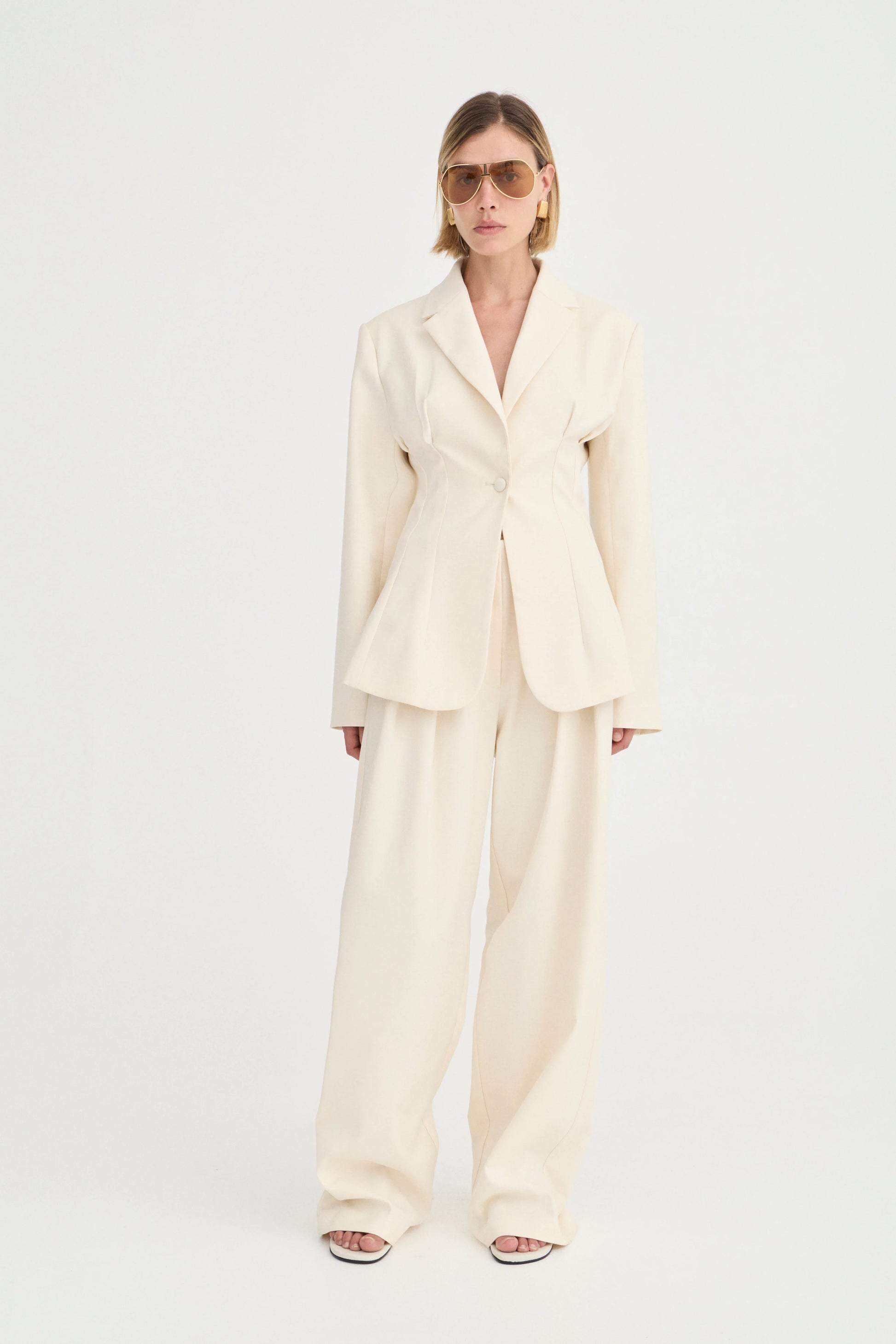 Lottie Pants - Ivory - Hearth Co