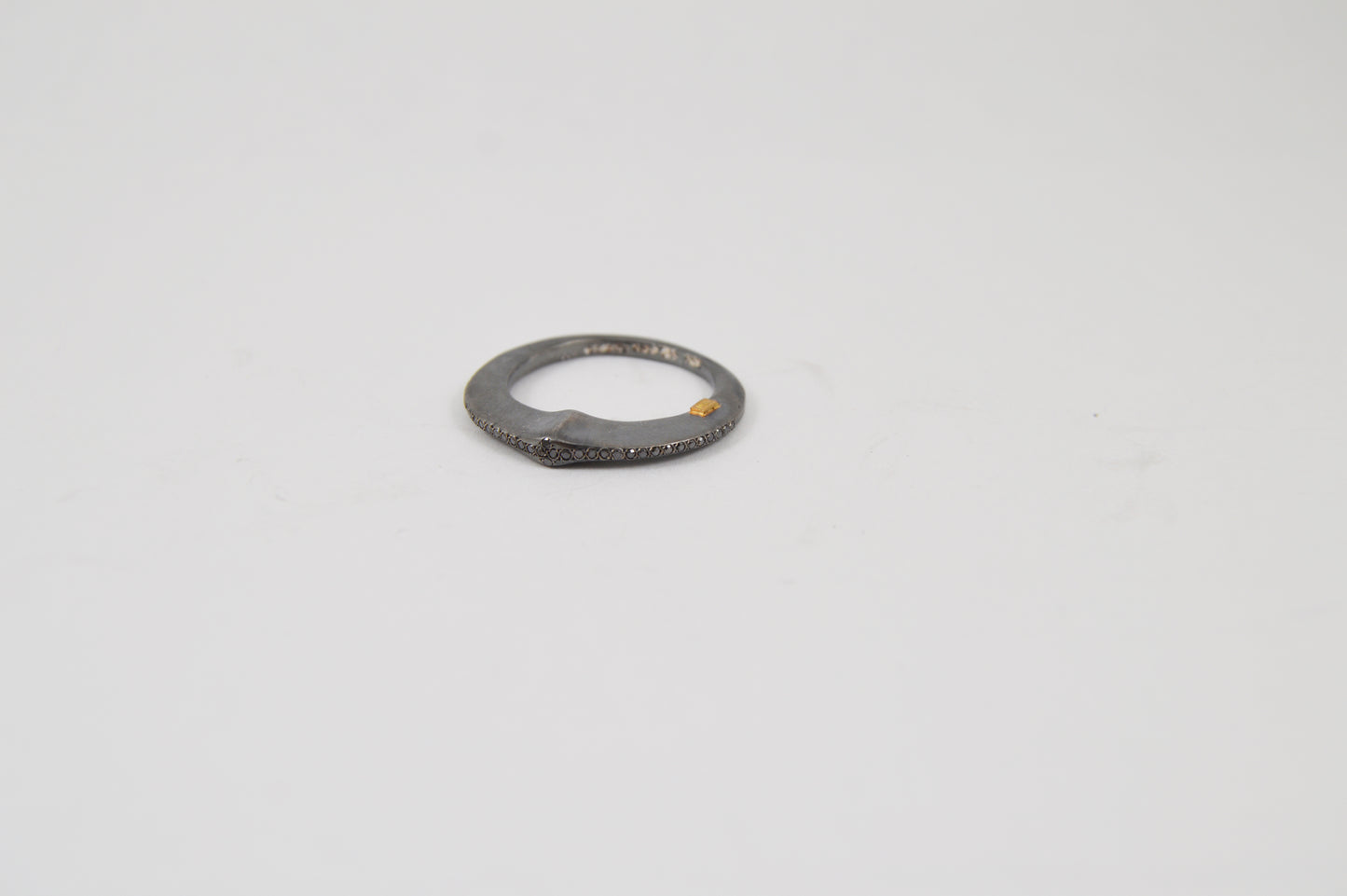 Rosa Maria Mika Ring — Sterling Silver & Black Diamond - Hearth Co