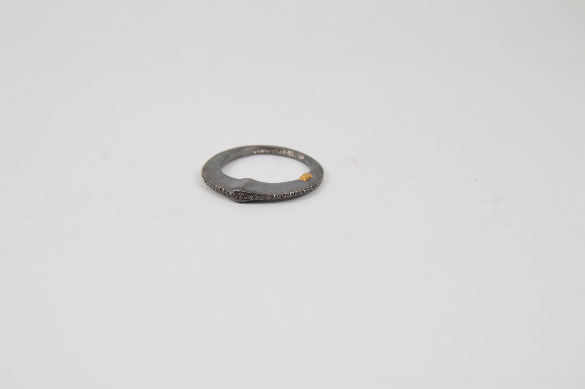 Rosa Maria Mika Ring — Sterling Silver & Black Diamond - Hearth Co