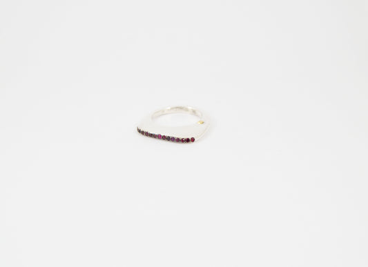 Rosa Maria Milo Ring — Sterling Silver & Ruby - Hearth Co