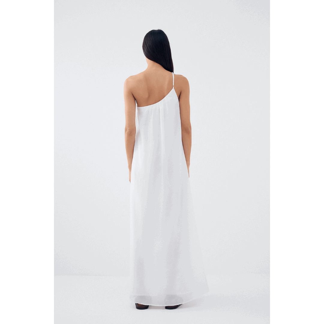 Bird & Knoll Otto Maxi Dress - White