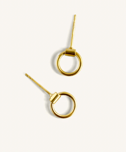 Pigna - Cardea Piccolo Gold Hinge Hoop Earrings