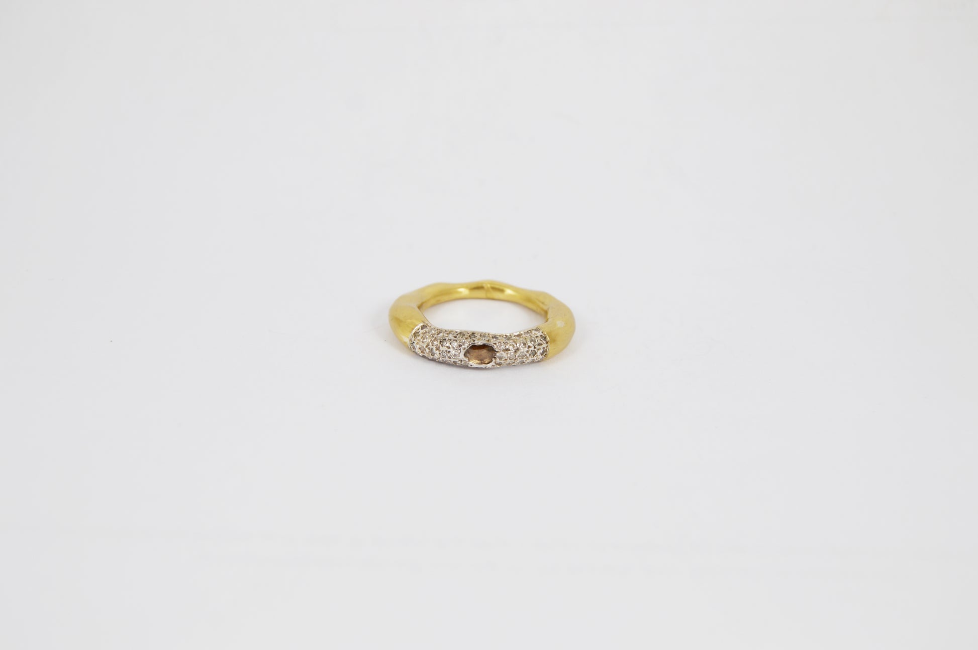 Rosa Maria Sei 5 Ring — Copper, Sterling Silver & Brown Diamond - Hearth Co