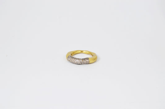 Rosa Maria Sei 5 Ring — Copper, Sterling Silver & Cognac Diamond - Hearth Co