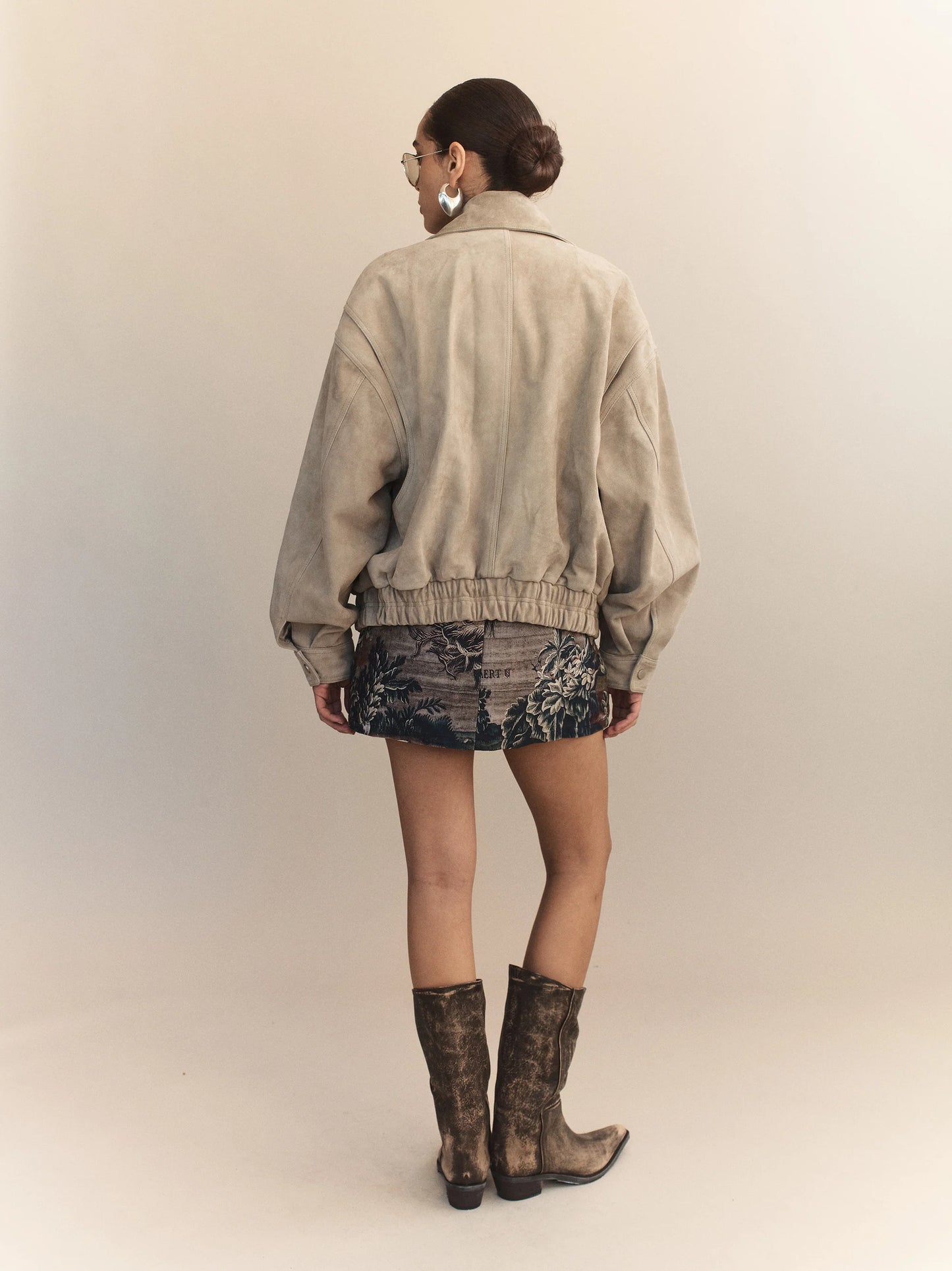 Hektor Lambskin Leather Bomber - Hearth Co
