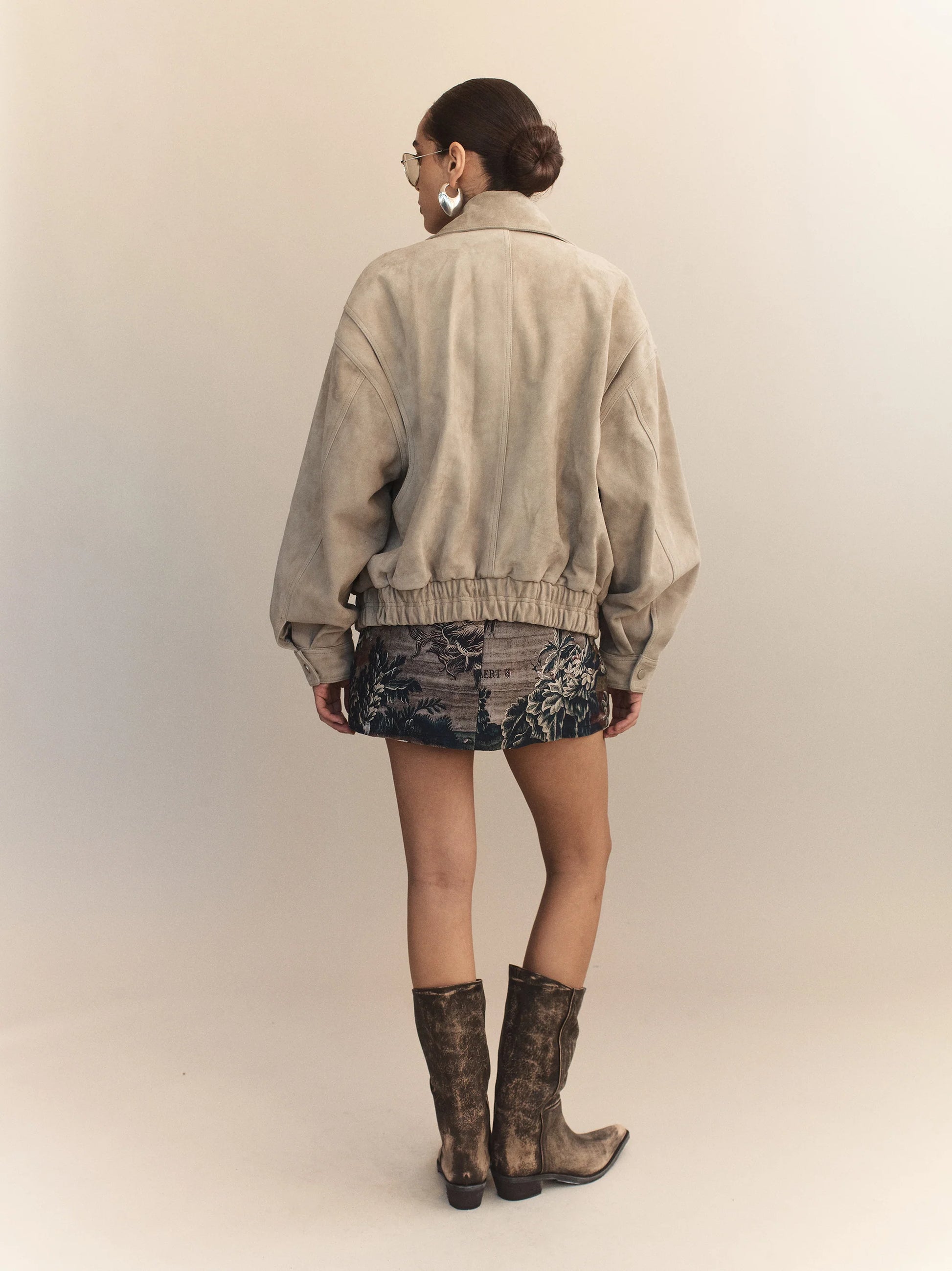 Hektor Lambskin Leather Bomber - Hearth Co