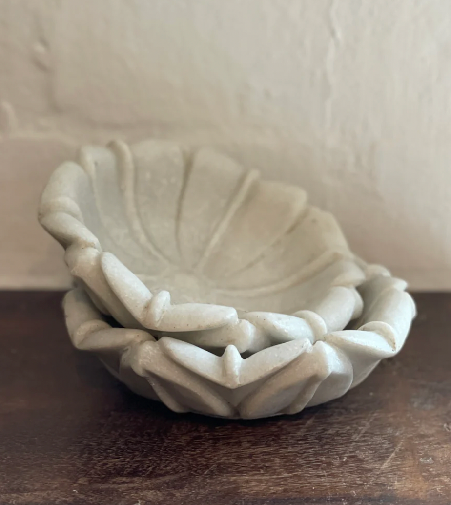 Fluted Small Marble Bowl - Hearth Co