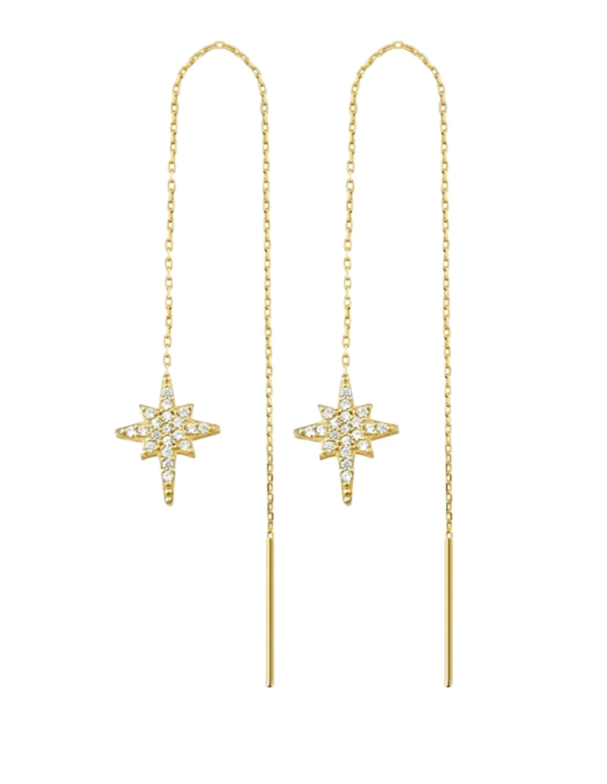 Northern Star Polaris Threader Earrings