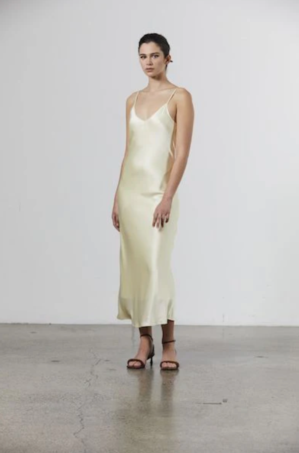 Silk Satin Slip Dress by Laing