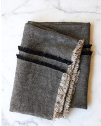 AITCH Woven Linen Throw