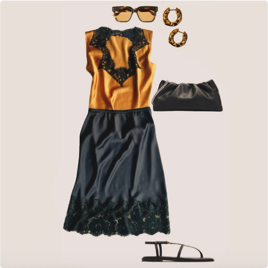 Singlet with French Lace by Natalie Begg