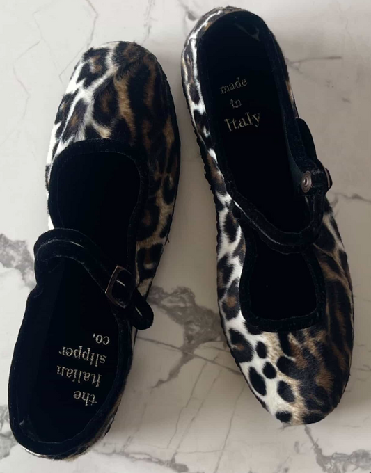 Italian Slipper Co Sunday Shoe - Animalier Maryjane