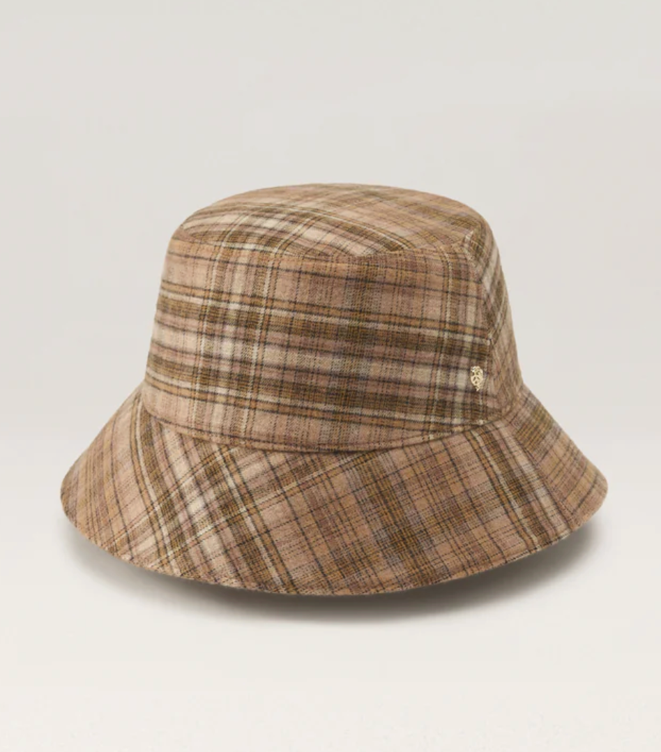 Milton Check Bucket Hat - Helen Kaminski