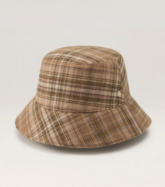 Milton Check Bucket Hat - Helen Kaminski
