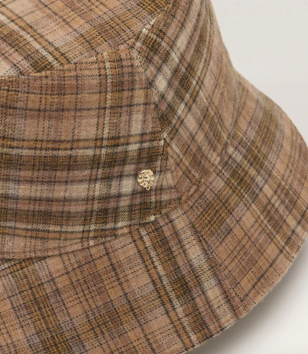 Milton Check Bucket Hat - Helen Kaminski