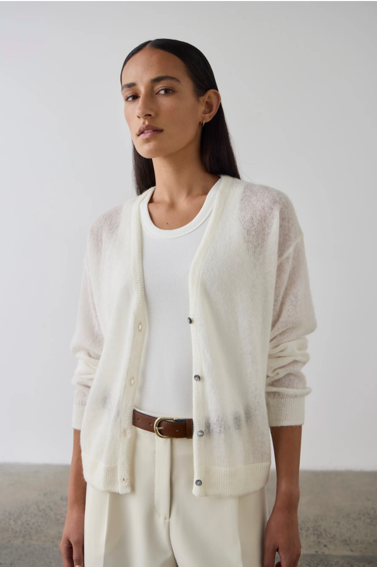 Ecru Cotton Tank by Laing Home