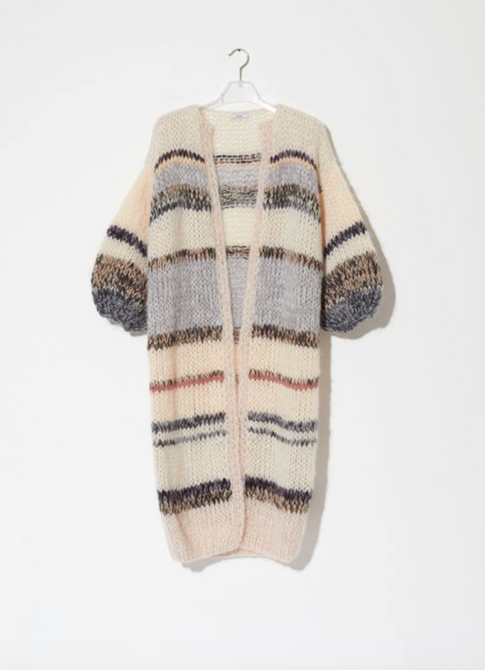 Maiami Stripes Galore Mohair Coat