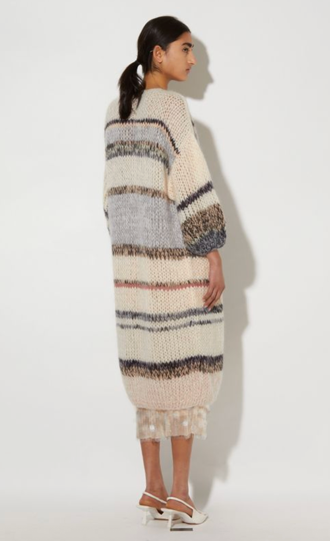 Maiami Stripes Galore Mohair Coat