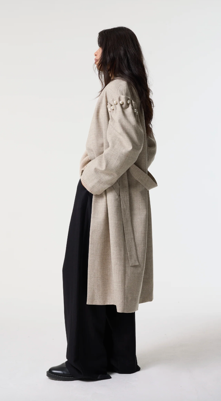 Dree Grey Undyed Coat