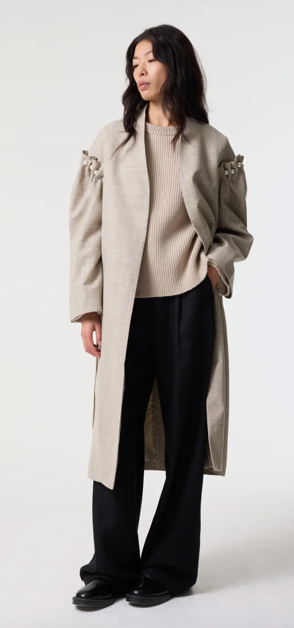 Dree Grey Undyed Coat