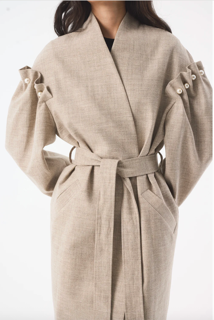 Dree Grey Undyed Coat
