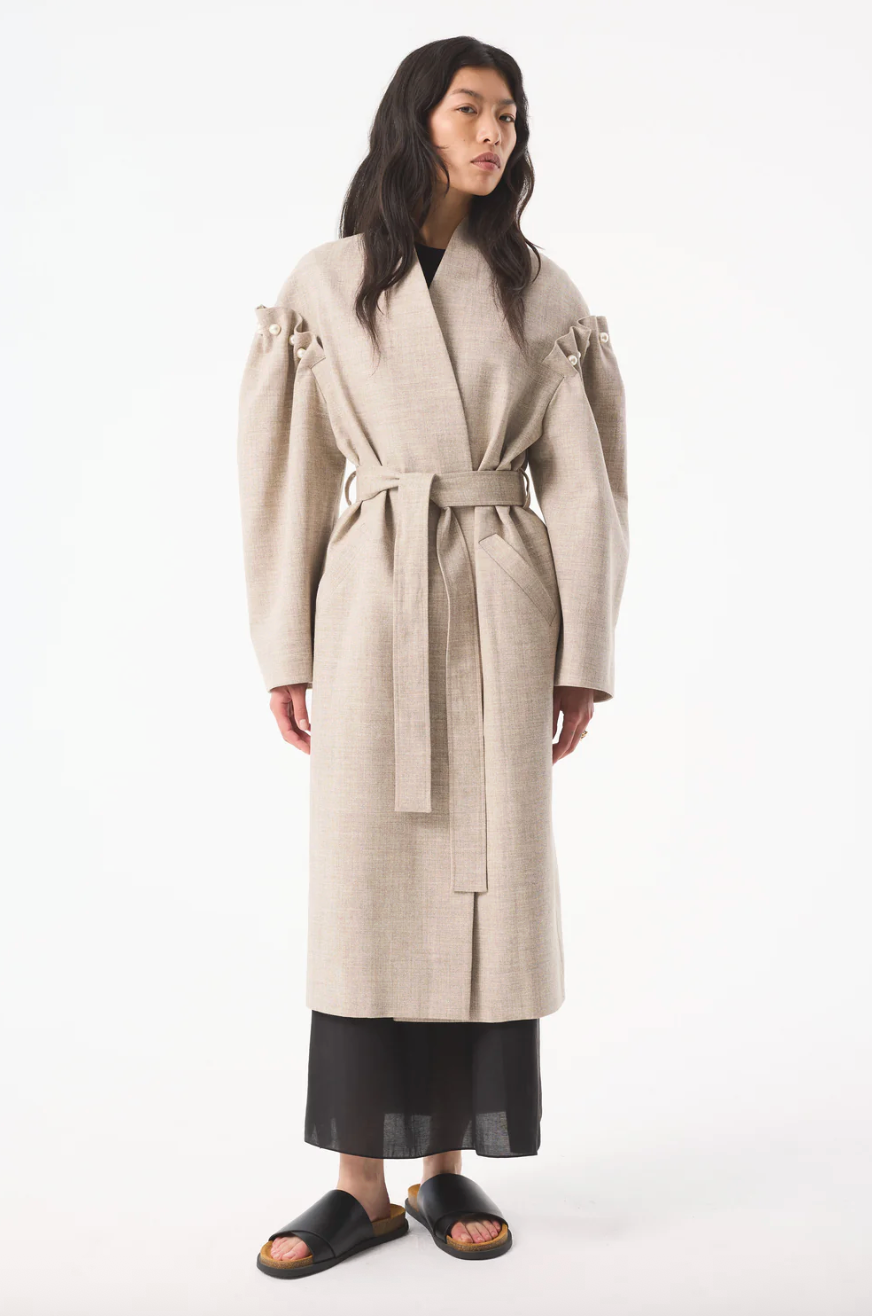Dree Grey Undyed Coat
