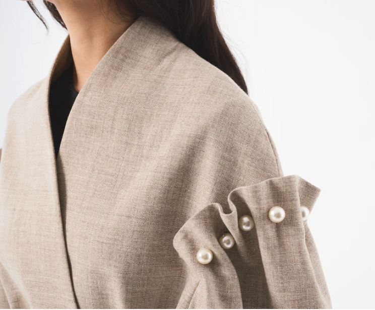 Dree Grey Undyed Coat