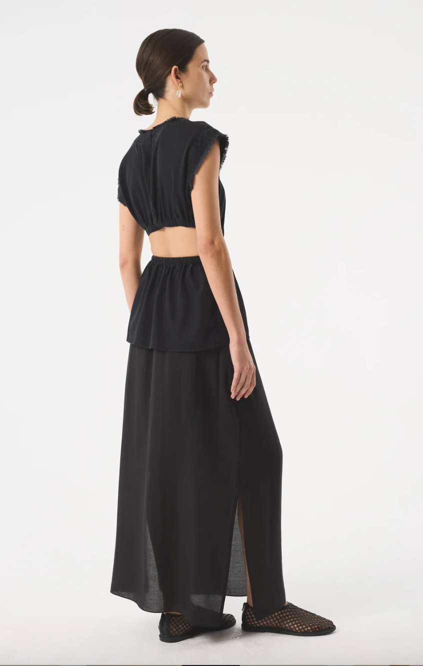 Raya Sheer Black Skirt