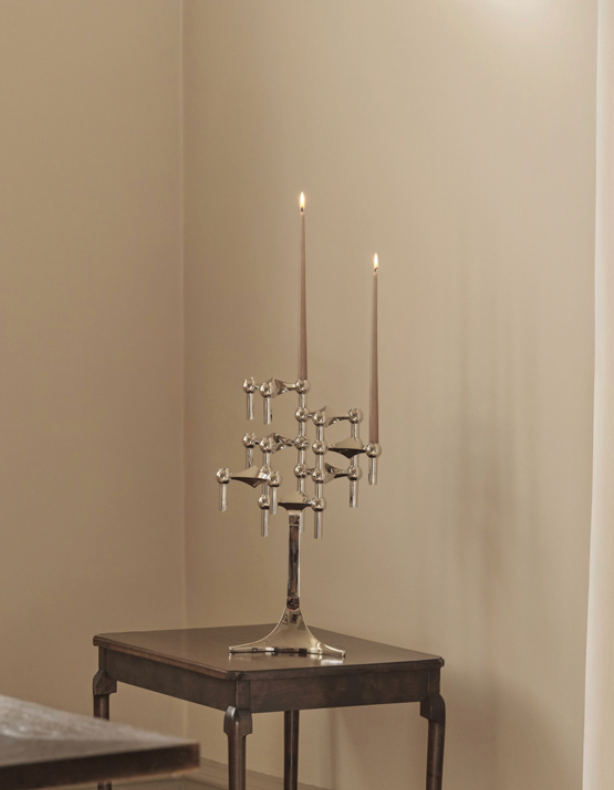 Hand-dyed STOFF Nagel taper candles