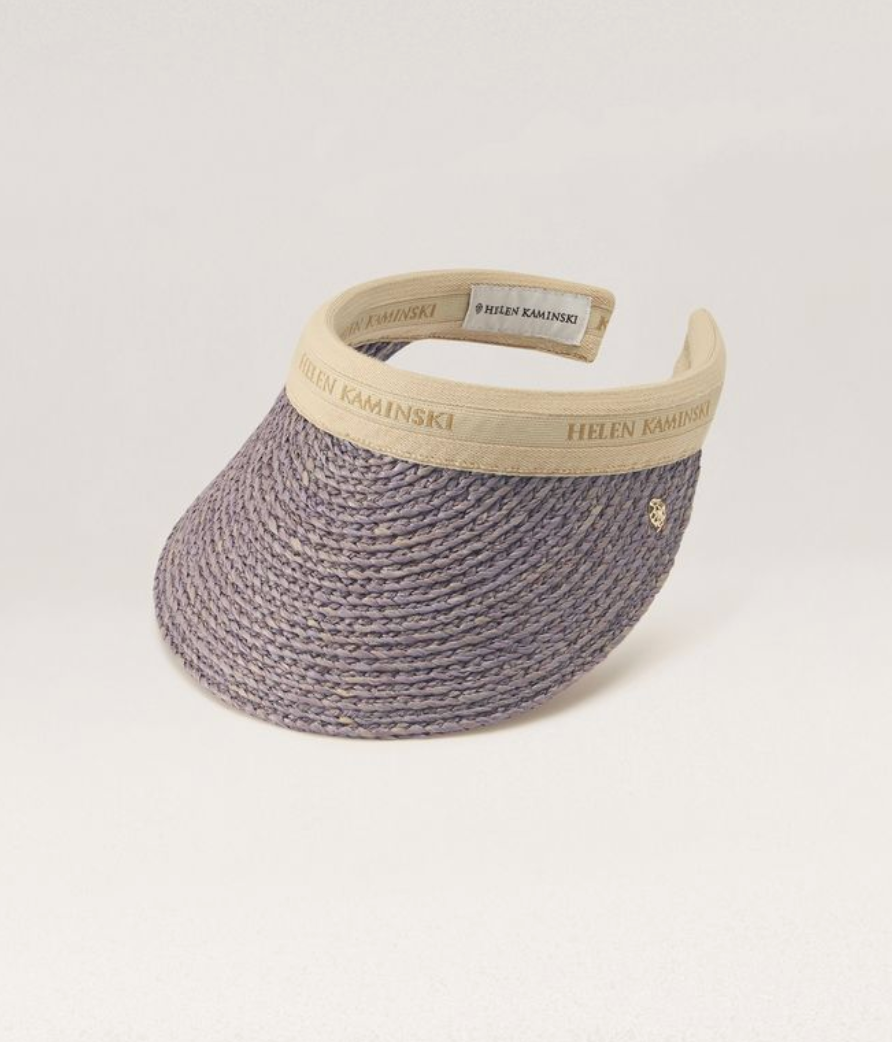 Bianca Raffia Visor by Helen Kaminski