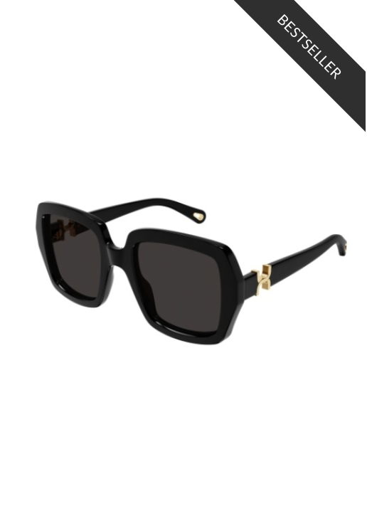 Chloe Sunglasses - Classic Square With Ivory Frame