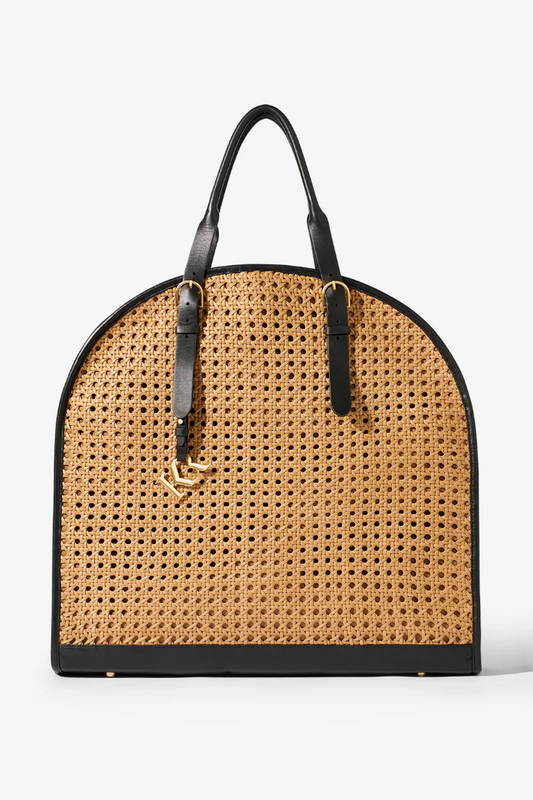 Kinnon by Romy garment & weekender bag - black/biscotto