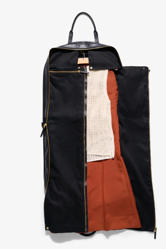 Kinnon by Romy garment & weekender bag - black/biscotto