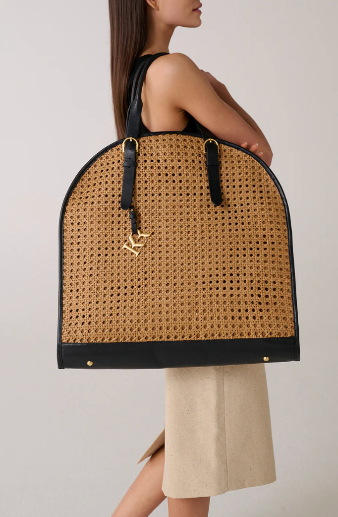 Kinnon by Romy garment & weekender bag - black/biscotto