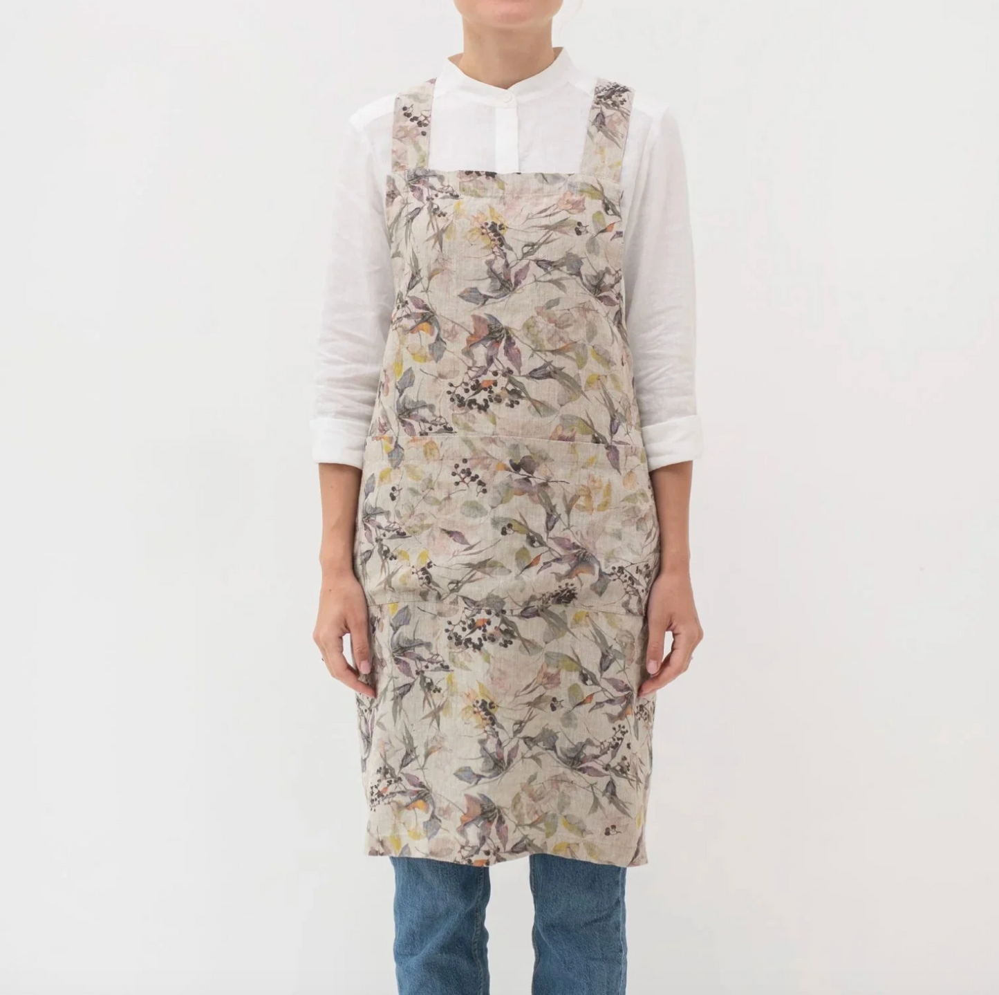 Linen Crossback Apron