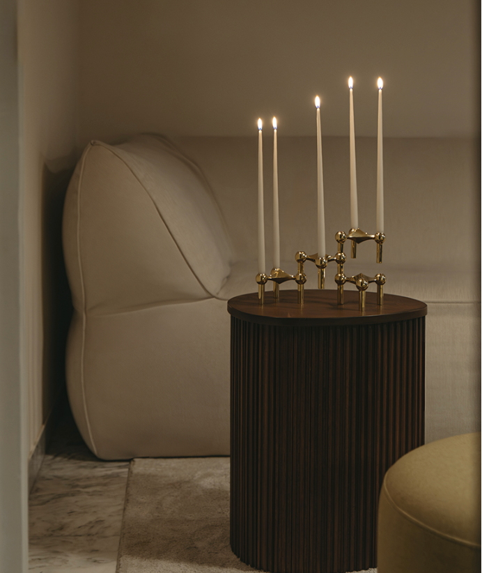 Stoff Nagel candle holder - solid brass