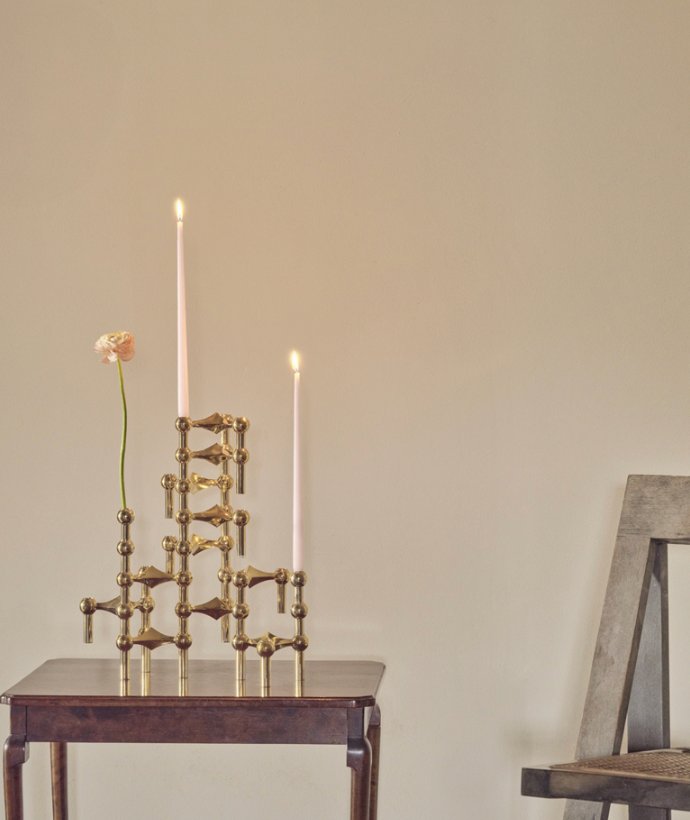 Stoff Nagel candle holder - solid brass